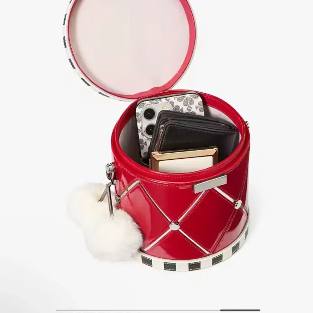 NWT Kate Spade Oh What Fun Toy Store 3D Drum Crossbody